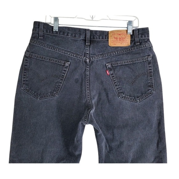 Levi's Other - Vtg Y2K Levis 550 Black Jeans Mens 36x32 Relaxed Loose Hi Rise Canada (33x30.5)